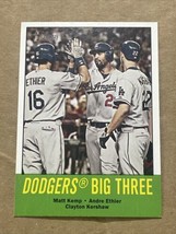 2012 Topps Heritage Dodgers Big Three #412 Kershaw Ethier Kemp - $3.25