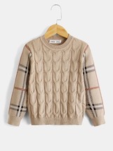 SHEIN Toddler Boys Plaid Pattern Sweater (Choose Size) NEW W TAG - £46.39 GBP