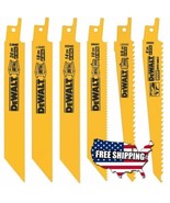 6PC Reciprocating Saw Blade DCS381 DeWALT DWE304 Craftsman Ryobi Black D... - $20.77