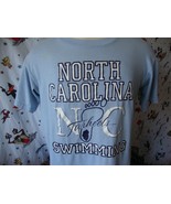 North Carolina Tar Heels Swimming T Shirt Sz L Vintage 80&#39;s NCAA - £29.37 GBP