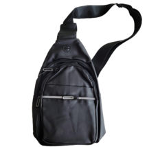 Cross Over Body Sling Bag Multi Pocket Reflective Multi Zipper Water Res... - $11.99