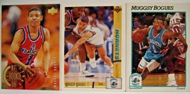 Muggsy Bogues-Basketball Trading Cards-3 Cards - £4.76 GBP