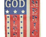 God Bless America American Flag Garden Flag Double Sided Burlap 12 x 18 - £7.35 GBP