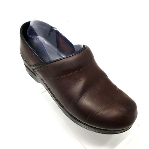 Primary image for Dansko Brown Leather Professional Comfort Work Clogs Mules Nurse Shoe Women 6.5M