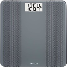 Taylor Glass Textured Paint Herringbone Design Digital Bathroom Scale,, ... - $34.97