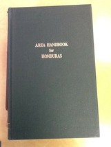Area Handbook for Honduras Hardcover Book 1971 - £2.32 GBP