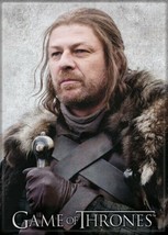 Game of Thrones Ned Stark with Sword Photo Image Refrigerator Magnet NEW... - $3.99