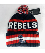 New! Mississippi Ole Miss Rebels 47 Brand Bering Cuff Knit Beanie Navy B... - $24.99