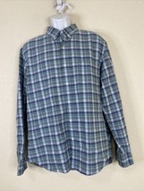 J Crew Men Size XL Multicolor Check Button Up Flex Oxford Shirt Long Sleeve - $7.38