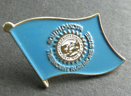 South Dakota Us State Single Flag Lapel Pin Badge 7/8 Inch - £4.52 GBP