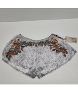New Butterfly Studio Design Sleep Pajama Shorts Size Large Soft Gray Mul... - $13.99 CAD
