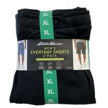 Eddie Bauer Men’s Everyday Lounge Shorts Black And Blue 2 pack XL - £11.15 GBP