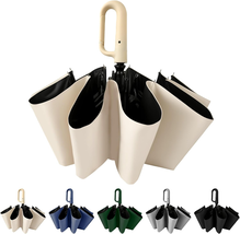 Travel Folding Golf Umbrella 10 Ribs Automatic Open/Close,Lightweight Po... - $16.50