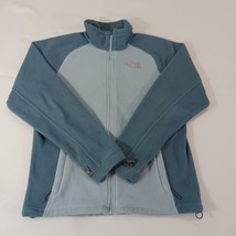 The North Face Women&#39;s Blue Fleece Full Zip Pockets Jacket Size Medium  - $311.50 MXN