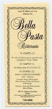 Bella Pasta Ristorante Menu Oakland Park Drive Sunrise Florida  - $17.82