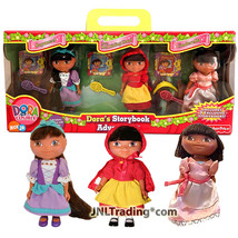 Year 2005 Dora The Explorer Series 3 Pack 6 Inch Doll Dora&#39;s Storybook Adventure - £63.75 GBP