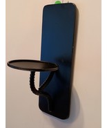 Black Metal Pillar Candle Holder Wall Sconce Modern Gothic Style 8.5&quot; He... - $335.44 MXN