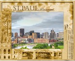 St. Paul Minnesota Laser Engraved Wood Picture Frame Landscape (8 x 10) - £41.62 GBP