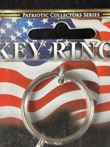 American Eagle Hand Grenade Patriotic KIA Silver Key Ring - $14.85