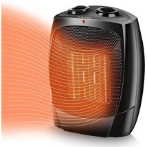 Space Heater, 1500W Ceramic Desk Space Heaters For Indoor Use, 3S Fast H... - £40.91 GBP