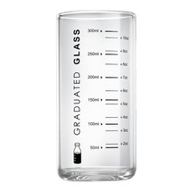 Glass Measuring Cup, Graduated Glass Drinking Cups for Elderly, Beginner... - £16.51 GBP