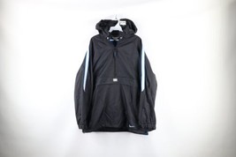 Vintage Nike Mens Medium Travis Scott Mini Swoosh Hooded Anorak Jacket Black - £55.28 GBP