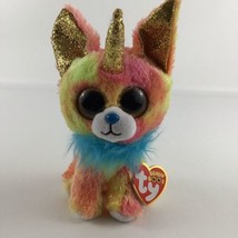 Ty Beanie Boos Yips Horned Chihuahua Dog 6&quot; Plush Stuffed Animal Toy wit... - $16.78