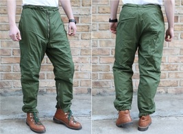 Vintage Swedish air force thermal trousers pants lined cold gear militar... - £23.77 GBP