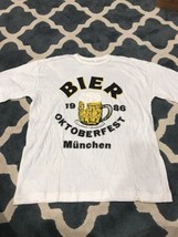 BIER 1986 Oktoberfest Munchen Womens XL Tshirt Vintage - £203.11 GBP