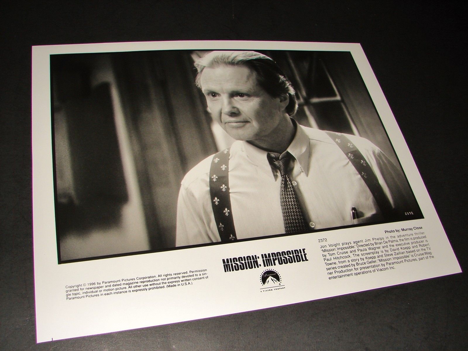 1996 Brian De Palma Movie MISSION IMPOSSIBLE 8x10 Press Photo Jon Voight... - $9.95