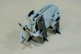 New Wind Up Moving 3D Puzzles Walking Panda 3&quot; No Tool Imported from Japan - £3.05 GBP
