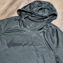 Nike Elite DriFit Hoodie Long Sleeve Shirt Men’s XL Gray Black Swoosh Logo - €19,82 EUR