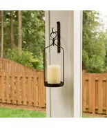 HANGING HURRICANE GLASS WALL SCONCE - $42.00