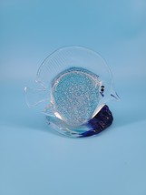 Party Lite Glass Fish Blue Silver Tea Light Candle Holder Cottage Beach ... - €10,35 EUR