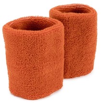 Wrist Sweatbands 2-pack, Orange - $20.49