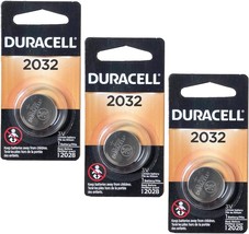 3X Duracell DL2032 3V Lithium Coin Cell Battery SB-T15, 2032, EA2032C, ECR2032,  - £15.14 GBP