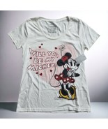 DISNEY Store Will You Be My Mickey T Shirt Valentine Love Heart Ladies S... - £23.44 GBP