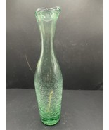 Blenko Vintage Emerald Green Viking Swung Vase 10in - $30.43