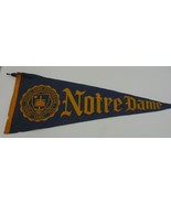 1950s NOTRE DAME Felt Pennant 29-inches, Purple, Yellow VINTAGE - $54.27 CAD