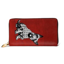 Ne leather wallets westie dog print leather clutch bag womens high quality girls purses thumb200