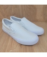 Lugz Clipper Mens Loafers Sz 7.5 D Casual Shoes White Slip On Canvas Sne... - £21.69 GBP