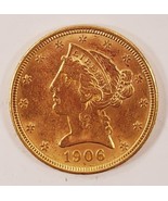 1906-D Or Liberty Demi Aigle En Choix Bu État, Grand Début US Or - $26,492.33 MXN
