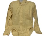 Cinch Button Down Shirt Men&#39;s Medium Western Wear Yellow White Star Burst - $15.93