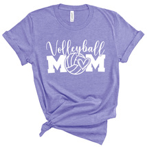 Volleyball Mom Unisex Ringspun Cotton Heather Bella + Canvas Jersey Tee Shirt - £11.84 GBP+