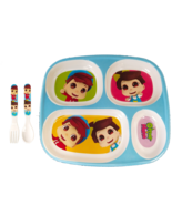 Omar And Hana YouTube Stars, Childrens Reusable Plate &amp; Cutlery Set, Des... - £15.73 GBP