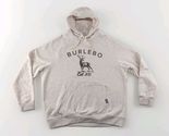 BURLEBO Men’s XL Fleece Hoodie Soft Midweight Pullover Light Tan Brown B... - $47.50