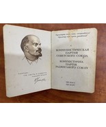 Antiguo documento vintage de membresía del Partido Comunista de la URSS... - $379.11 MXN