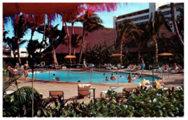 Garden Pool of the Princess Kaiulani Hotel Hawaii Postcard - £6.62 GBP