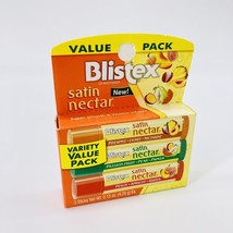 Blistex Satin Nectar Lip Moisturizer Variety Value Pack 3 Sticks 0.15oz ... - $2.97