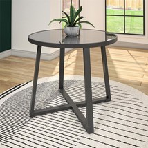 35&#39; Round Glass Top Indoor/Outdoor Dining Table - Stylish &amp; Durable - $2,311.16 MXN